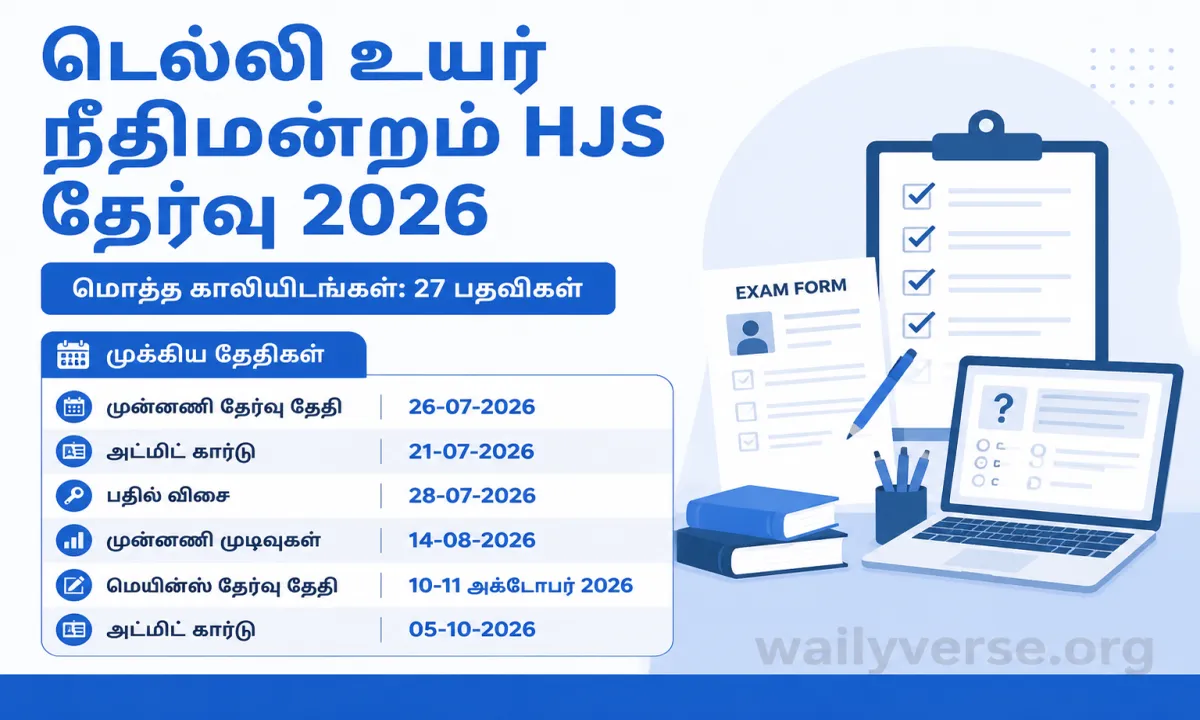 Delhi High Court HJS Exam 2026
