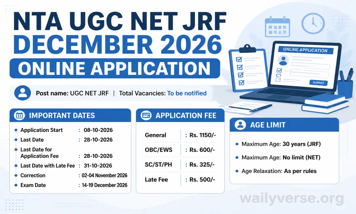 NTA UGC NET JRF December 2026