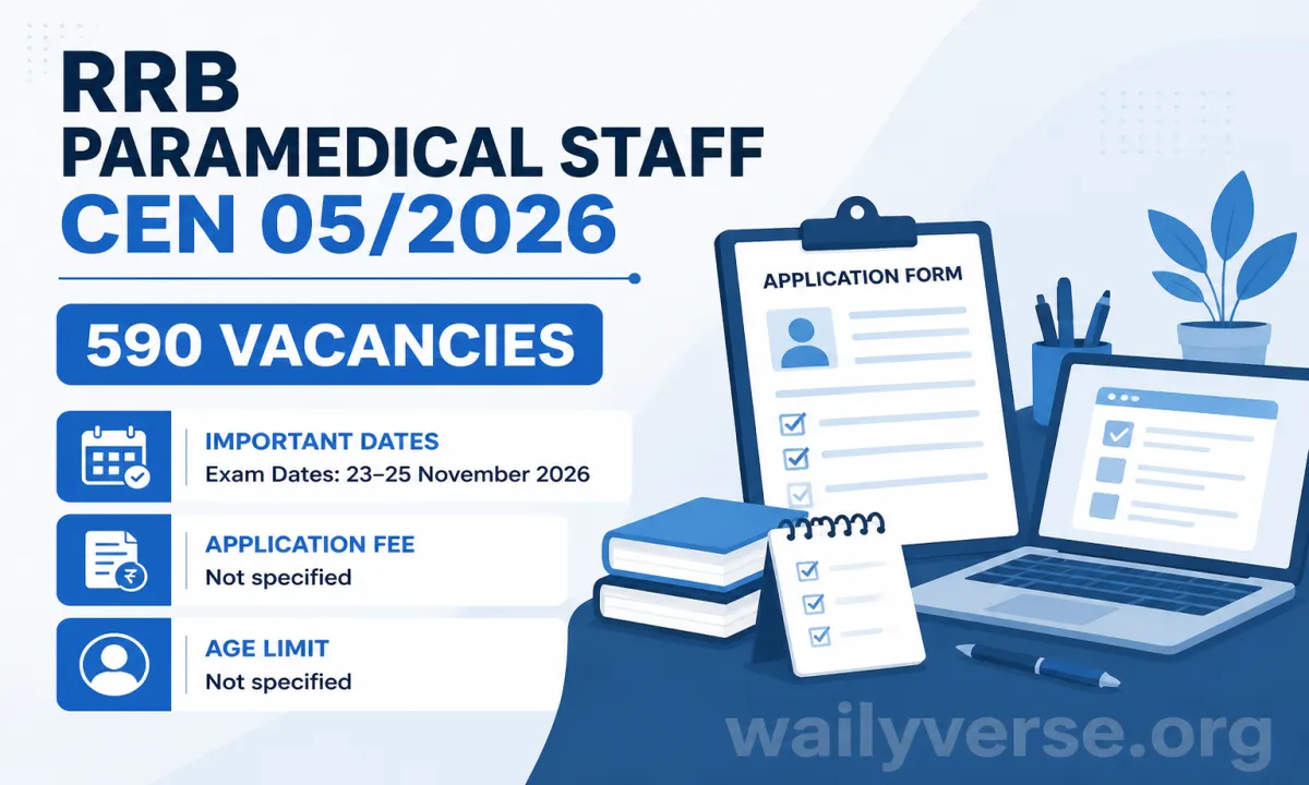 RRB Paramedical Staff CEN 05/2026